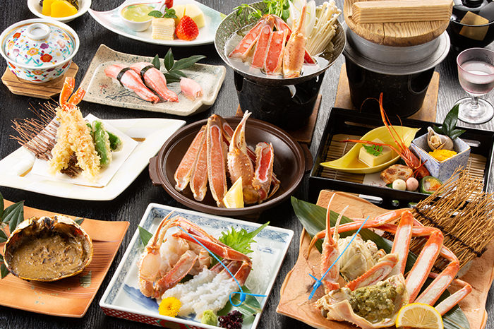 冬の会席　かに料理