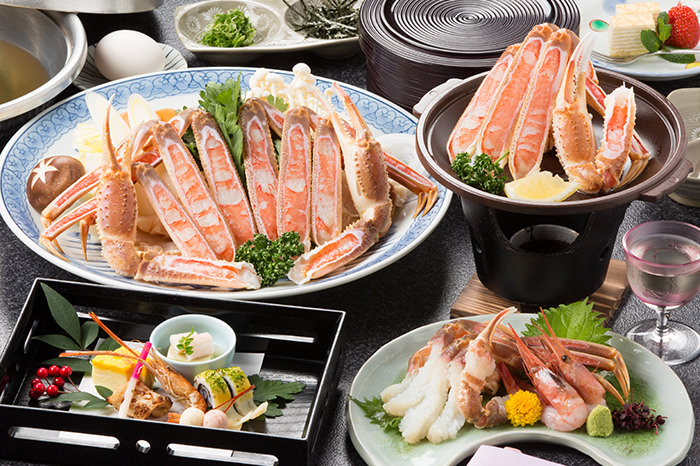 冬の会席　かに料理