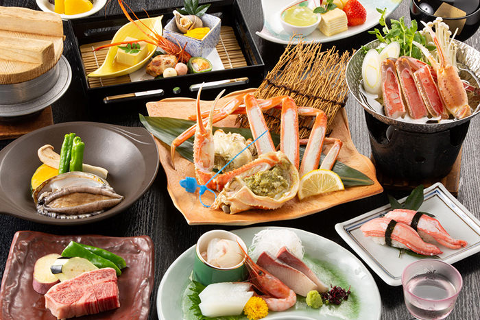 冬の会席　かに料理